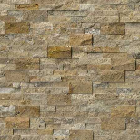 MSI Tuscany Scabas Splitface Ledger Panel 6 In. X 24 In. Natural Travertine Wall Tile, 6PK ZOR-PNL-0092